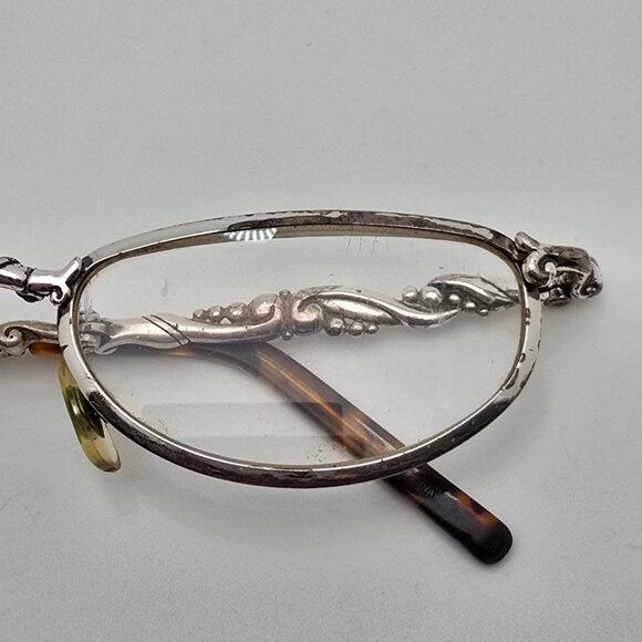 Brighton Wilde Silver Tortoise Frame +2.0 Lens Folding Reading Glasses 47-21-127 - Picture 12 of 13